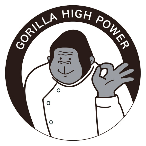 ゴリラのひとつかみ グレー